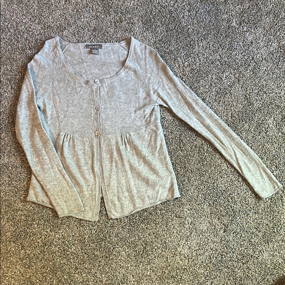 Kenar Heather grey cashmere sweater